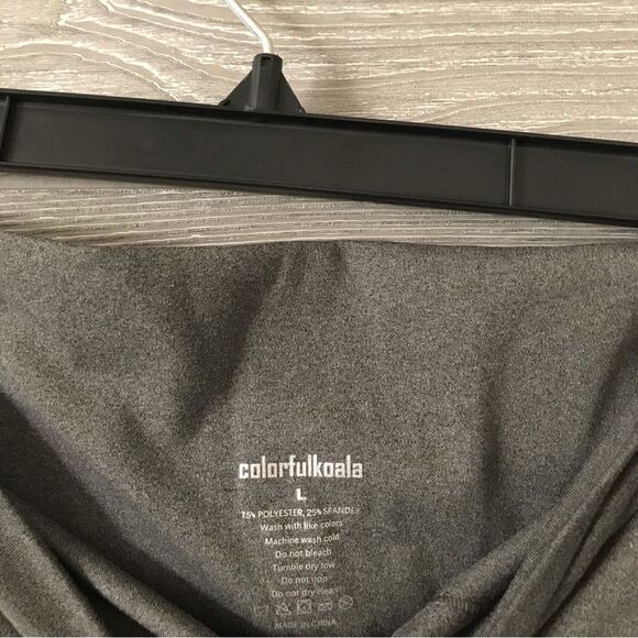 Colorfulkoala gray leggings size large - Picture 2 of 3